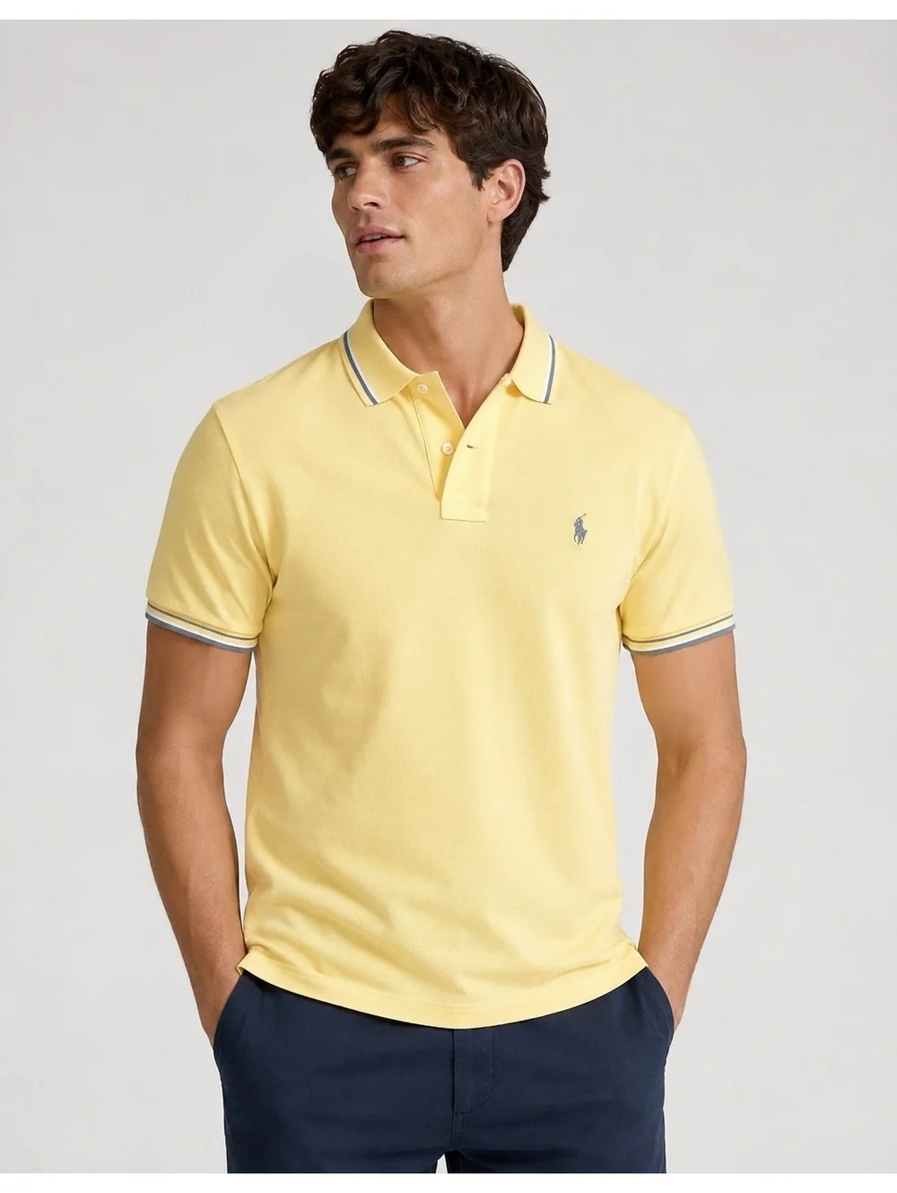 Polo Ralph Lauren Men’s Classic Fit Yellow Polo Shirt Size Large